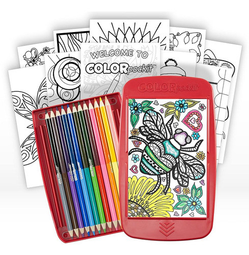 Colorpockit Kit Para Colorear Set De Arte De Viaje Con Lápic 0