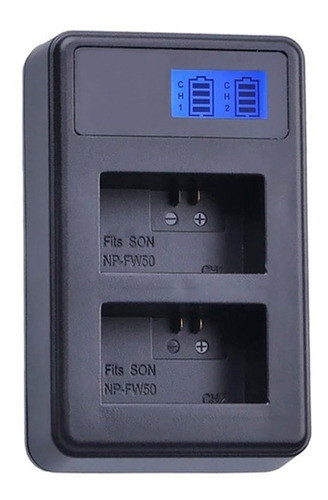 Cargador Dual Lcd Usb Para Sony Np-fw50 Sony A6300 A7 A7ii 0