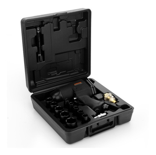 Llave Pistola Impacto Neumatica 1/2 310nm Hamilton Kit Malet 0