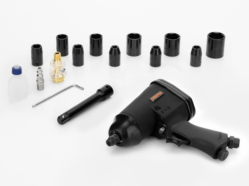 Llave Pistola Impacto Neumatica 1/2 310nm Hamilton Kit Malet 1