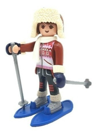 Playmobil Serie 17 Nena Esquiadora Chica Polar Nieve Deporte 0