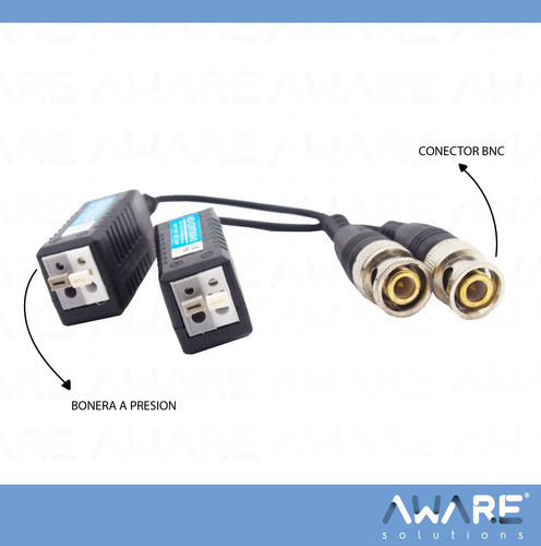 Par Balun Genérico Pasivo Bonera A Presión 8mp Hd-cvi/tvi/ah 1
