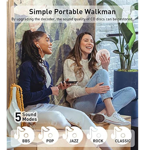 Qualori Reproductor De Cd Portátil, Cd De Música 1