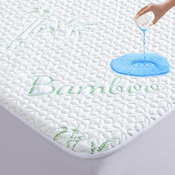 Protector De Colchón Impermeable De Bambú 0 Protector De Colchón Impermeable De Bambú 0