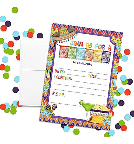 Fiestas Mexicanas Papel Picado Banner Invitaciones Temáticas 1