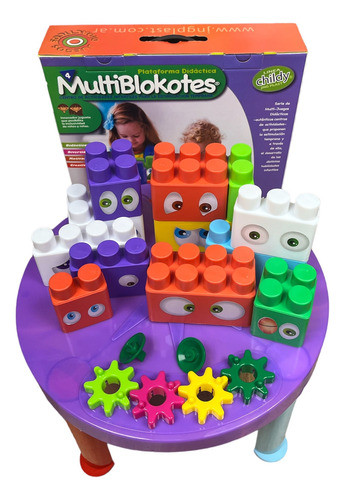 Mesa Didáctica Infantil Bloques De Encastre-  Multiblokotes 1