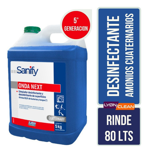 Amonio Cuaternario Quinta Generacion Sutter Sanify Onda Next 0