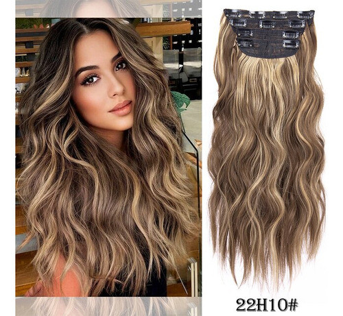 Extensiones De Cabello Sintético Ondulado 22h10# 0