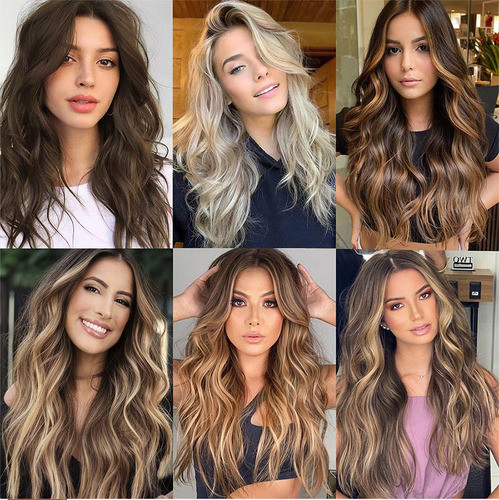 Extensiones De Cabello Sintético Ondulado 22h10# 1