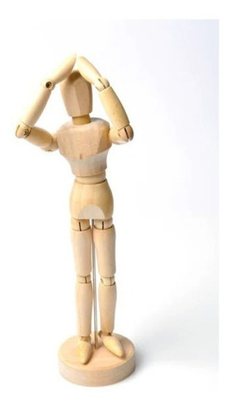 Maniquí Articulado De Madera De 20cms. Arte Pintura Dibujo. 1