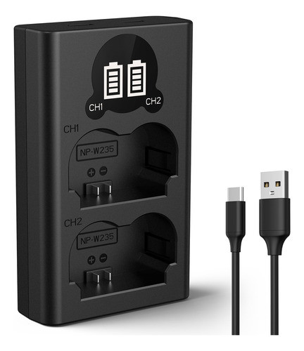 Cargador Bateria Np-w235 K&f Para Camara Fujifilm X-t5 Gfx 0