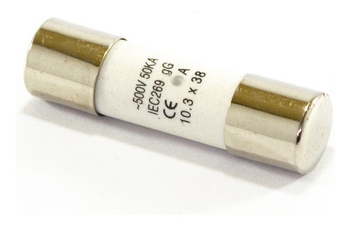 4 Fusibles Ceramicos 20 Amperes 500v 50ka 38mm X 10.3mm 0