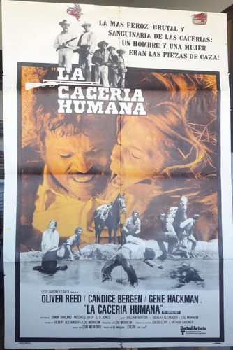 Afiche Cine Poster La Cacería Humana Oliver Reed Hunting 0