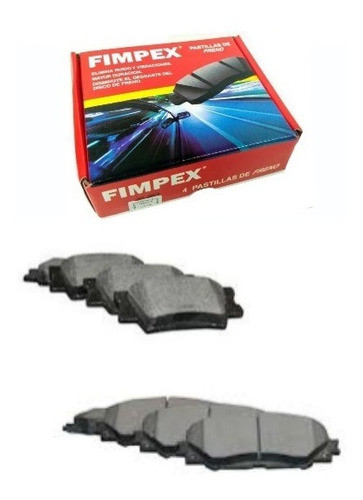 Kit X 4 Ruedas Pastillas De Freno Toyota Rav4 2.4 Cc 0