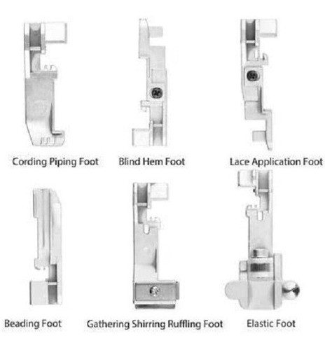 Kit De 6 Prensatelas De Overlock Singer 1