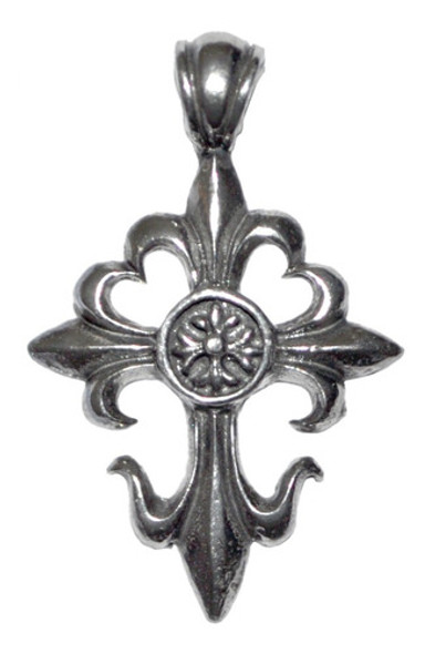 Colgante Cruz Flor De Lis - Estaño 0