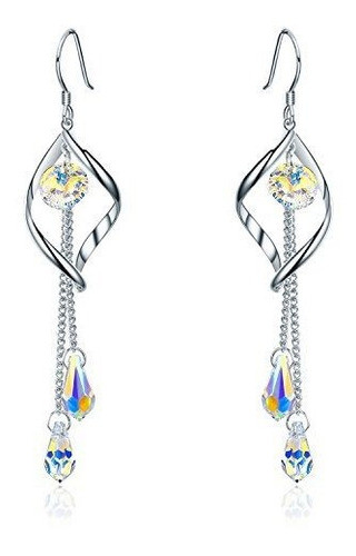 Aretes De Multiples Gotas De Cambio De Color Platinumplated 0
