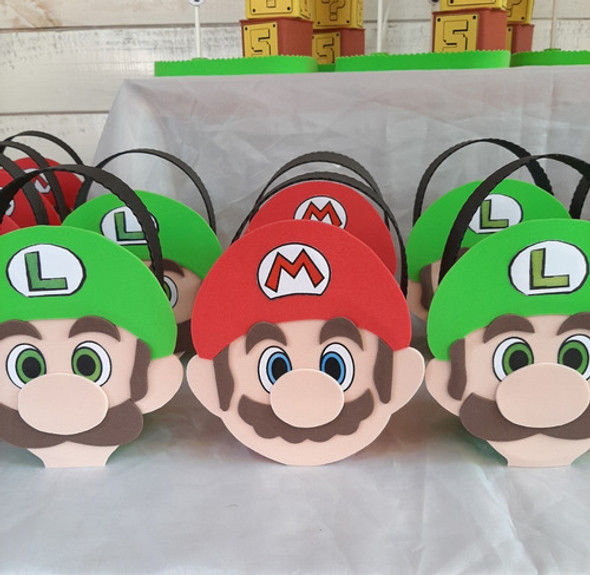 Bolsitas Golosineras X 25 Artesanal Mario Bros Goma Eva 1