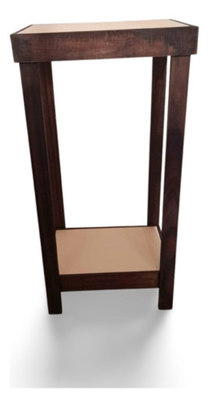 Mesa De Arrime Recibidor Madera Pino Tapa Laqueada Mdf 40x30 0