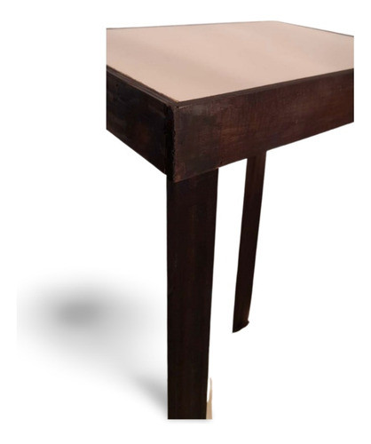 Mesa De Arrime Recibidor Madera Pino Tapa Laqueada Mdf 40x30 1