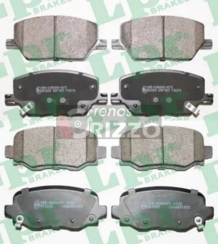 Pastillas Freno Delanteras + Traseras Lpr Jeep Renegade 0