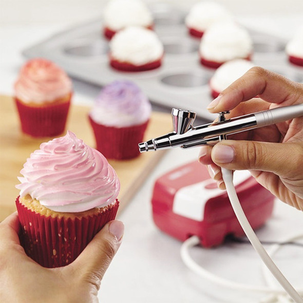 Aerografo Con Compresor Repostería Pastelería Maquillaje 1