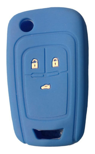 Funda Llave Silicona Chevrolet Azul Onix Prisma Spin Cobalt 1