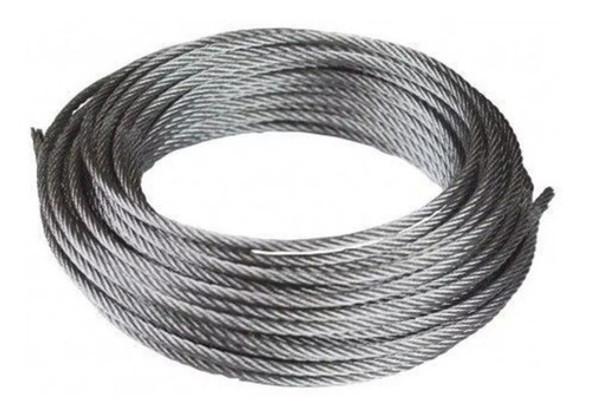 Cable Rienda De Acero Galvanizado 4,8mm Torres Rollo 25m 0 Cable Rienda De Acero Galvanizado 4,8mm Torres Rollo 25m 0