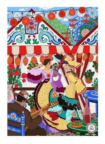 Rompecabezas 1000 Piezas - Flamenco - Coty Borio 0