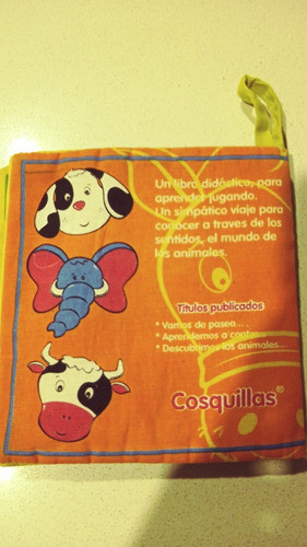 Libro De Tela Para Bebes - Tematica Animales 1
