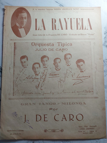 Antiguas Partituras De Tango La Rayuela. Lote De 4. Ian 883 1