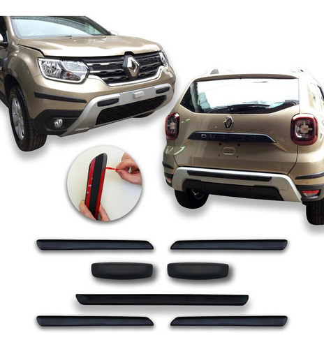 Goma De Paragolpes Para Renault Duster 2021/22 3m Kenny 0