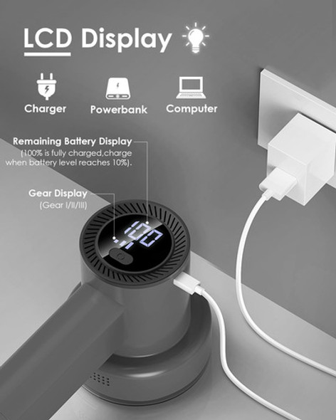 Quita Pelusas A Bateria De 3 Velocidades-negro 1