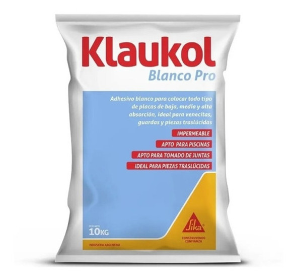 Ladrillo De Vidrio Pegamento Adhesivo Cemento Blanco Klaukol 0