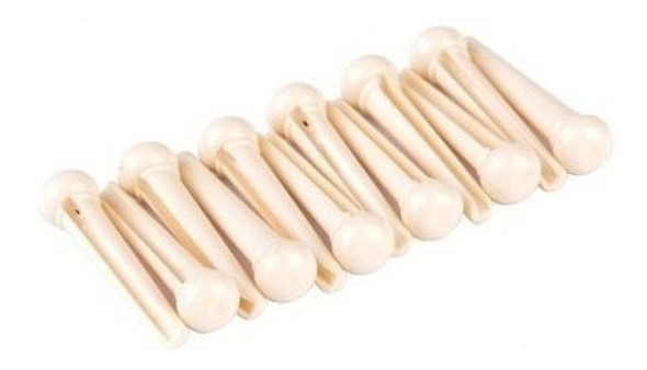 Pin Guitarra Acustica Alice Plastico Blanco X 6 Cuota 0
