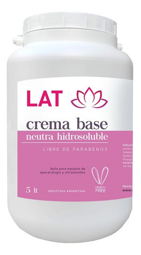 Crema Neutra Hidrosoluble 5kg Para Masajes 0