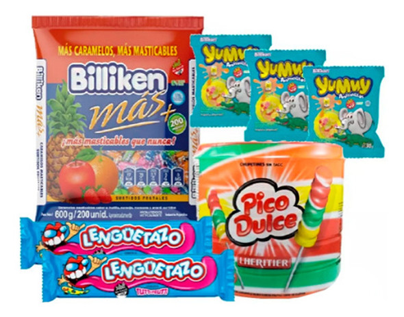 Combo Celeste Golosinas X Mayor 15 Chicos - Verano Delipop 0