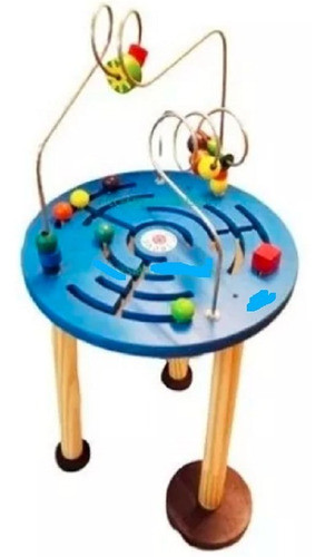 Mesa Mesita Infantil Didáctica Madera Prono Laberinto 0