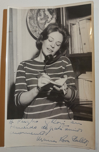 Maria Rosa Gallo Actriz Argentina Foto Original Firmada 0