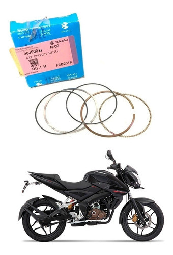 Kit Aros De Piston Bajaj Rouser Ns 160 Originales ! Gb Motos 0