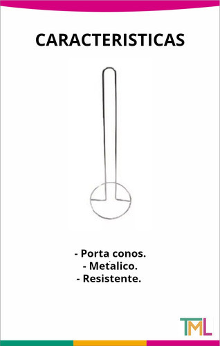 Porta Conos Soporte Tortuga Metálico Entrenamiento Fitness 1