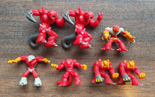 Set De 7 Figuras Gormiti (serie 1) Pueblo: Volcan Magma 1