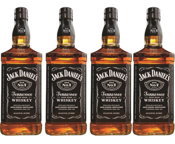 Combo  X4 Whisky Jack Daniel's No.7 Tennesse 750ml - Gobar® 0
