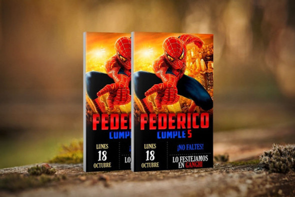 Invitación Digital Spiderman Whatsapp Cumpleaños 1