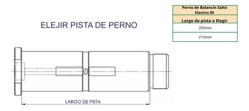 Balancín Salto Con Perno Y Buje Elast. 90 Para Acoplado 1