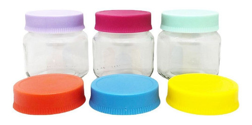 20 Frasco Vidrio Amanecer X250cc Con Tapa Plastica A Rosca 0