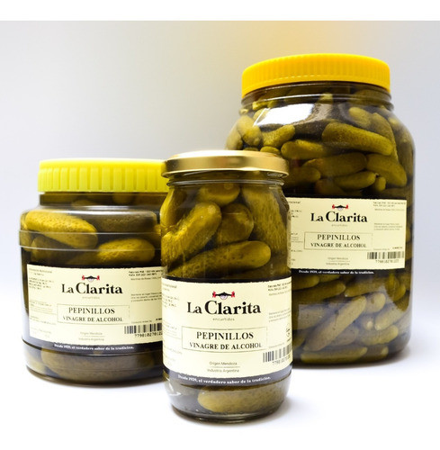 Pepinillos En Vinagre X200g- La Clarita 1