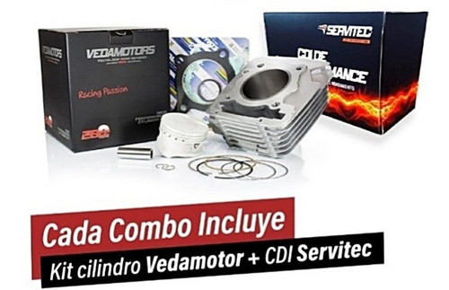 Kit Vedamotors Potenciación Cdi Y Cilindro Honda Cg 190 Jm 0