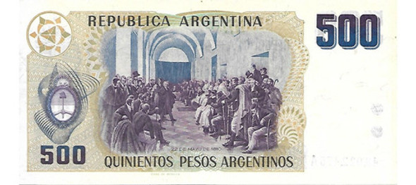 Bottero 2626a 500 Pesos Argentinos Aunc Palermo 1