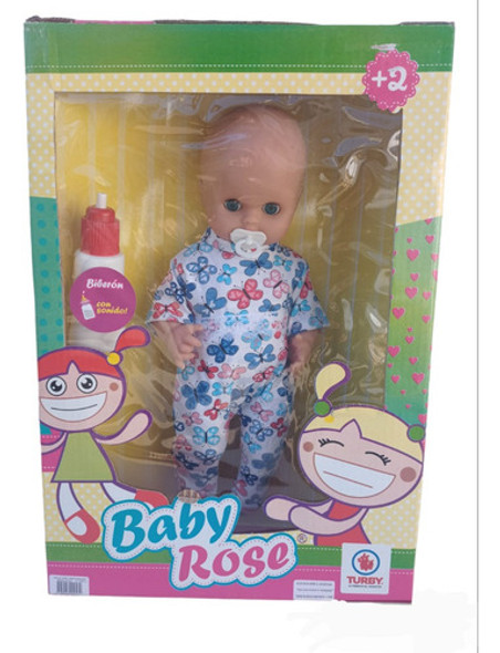 Bebe Bebote Muñeco Milo Baby Rose Medida 42 Cm 1